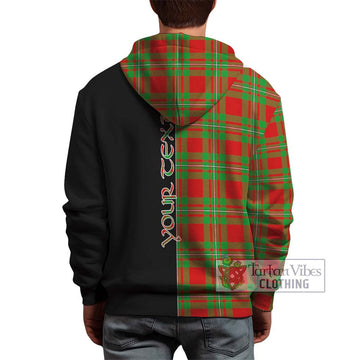 MacGregor Modern Tartan Hoodie with Family Crest and Half Of Me Style