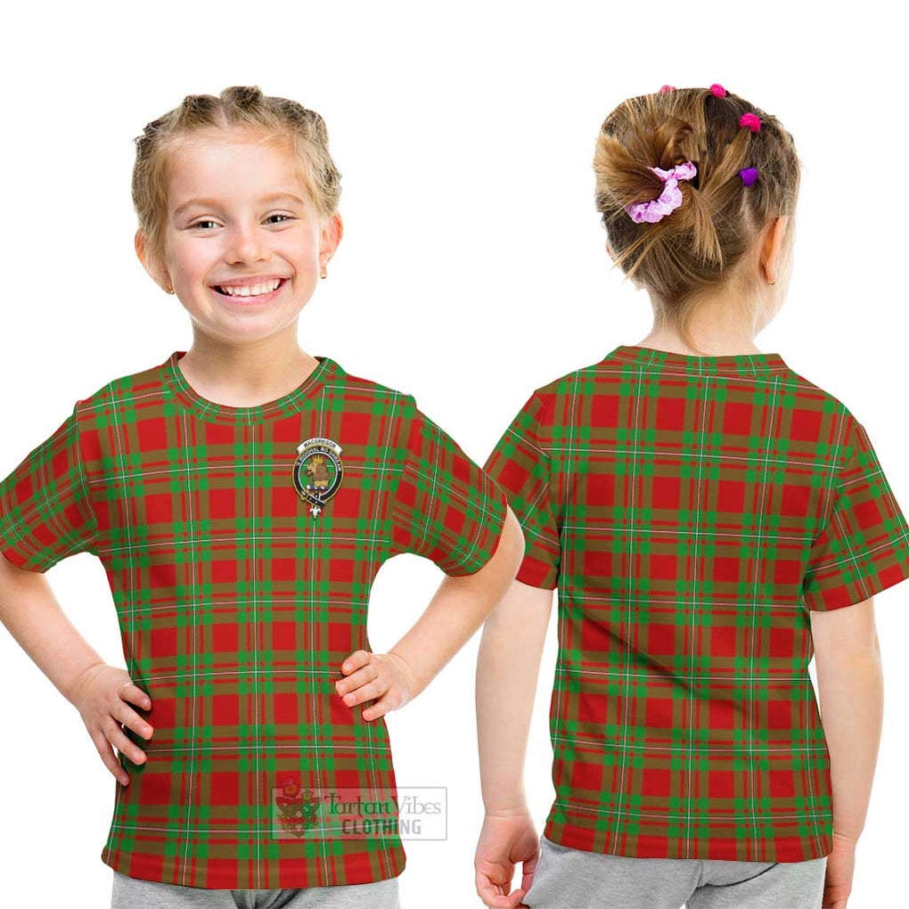 MacGregor Modern Tartan Kid T-Shirt with Family Crest - Tartanvibesclothing Shop