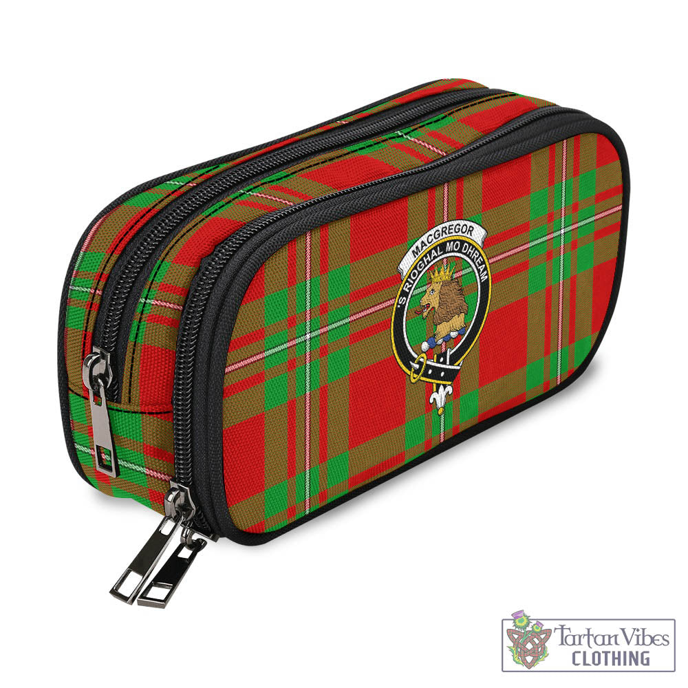 Tartan Vibes Clothing MacGregor Modern Tartan Pen and Pencil Case with Family Crest