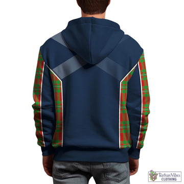 MacGregor Modern Tartan Hoodie with Family Crest and Scottish Thistle Vibes Sport Style