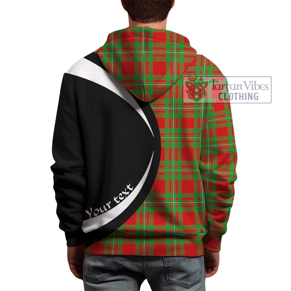 Tartan Vibes Clothing MacGregor Modern Tartan Hoodie with Family Crest Circle Style