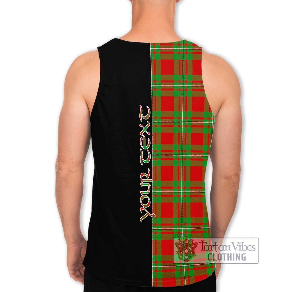 MacGregor Modern Tartan Men's Tank Top with Family Crest and Half Of Me Style - Tartanvibesclothing Shop