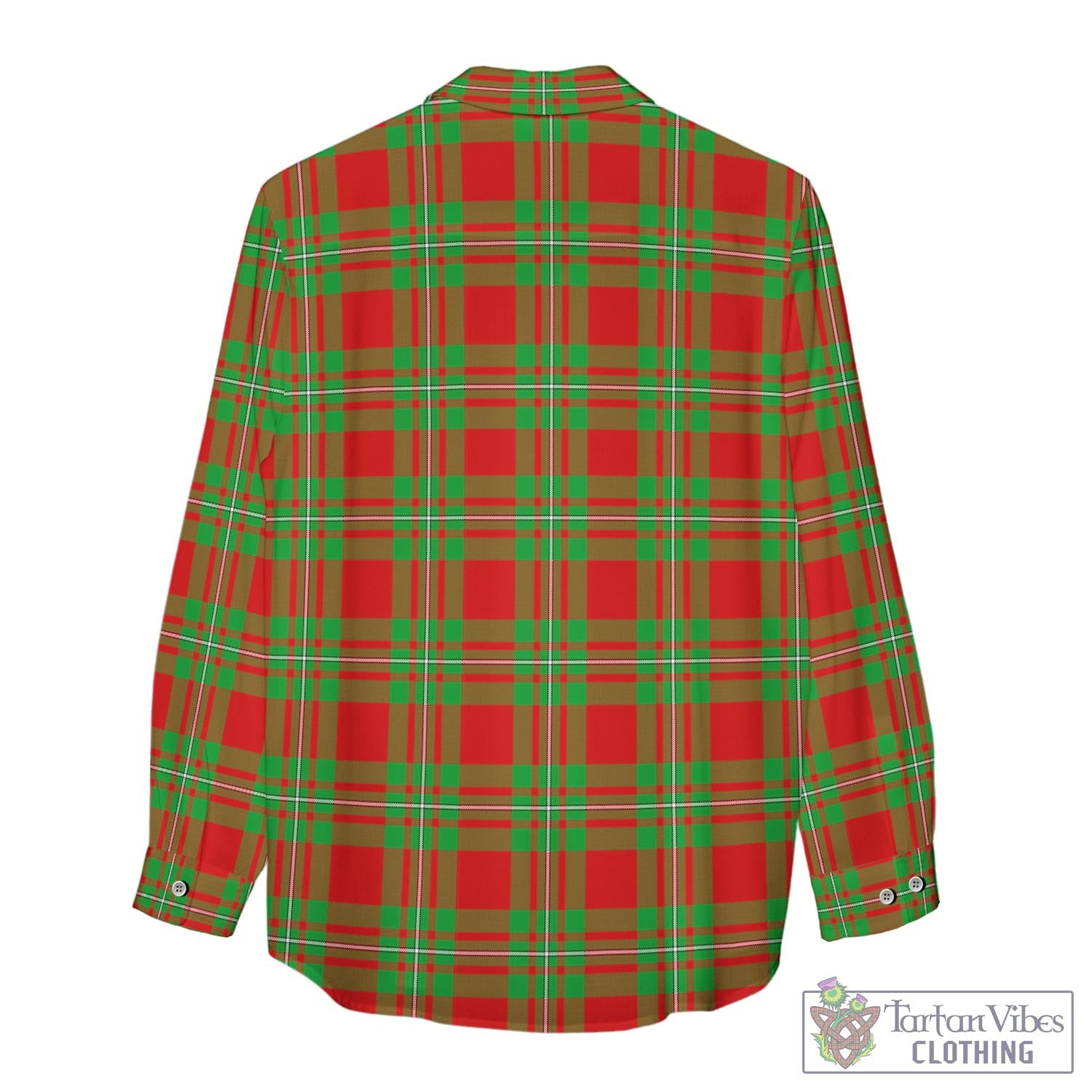 Tartan Vibes Clothing MacGregor Modern Tartan Womens Casual Shirt with Family Crest