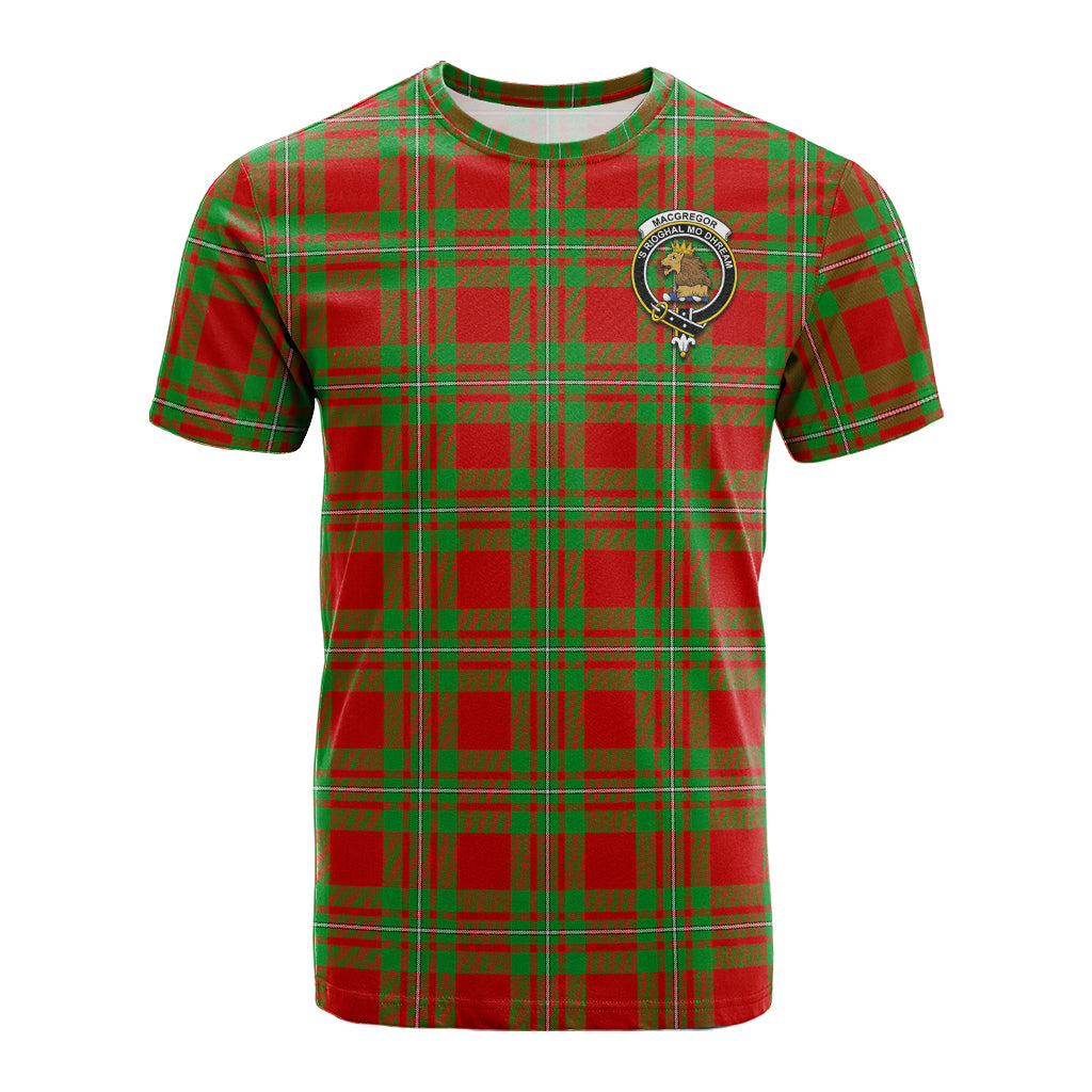 MacGregor Modern Tartan T-Shirt with Family Crest - Tartan Vibes Clothing