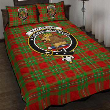 MacGregor Modern Tartan Quilt Bed Set with Family Crest