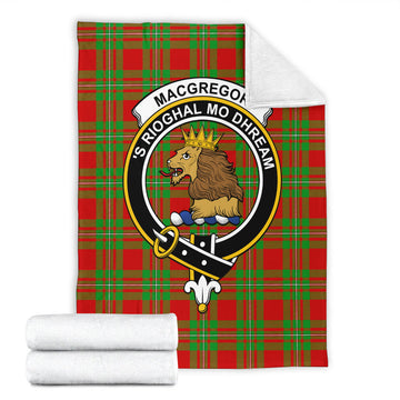 MacGregor Modern Tartan Blanket with Family Crest