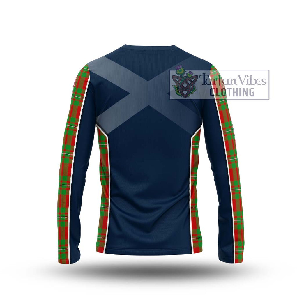 MacGregor Modern Tartan Long Sleeve T-Shirt with Family Crest and Lion Rampant Vibes Sport Style - Tartan Vibes Clothing