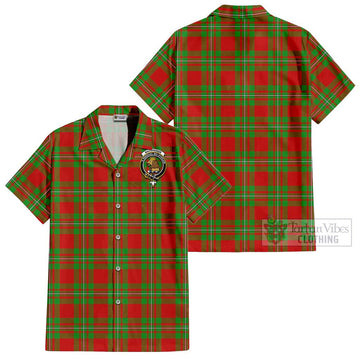 MacGregor Modern Tartan Cotton Hawaiian Shirt with Family Crest