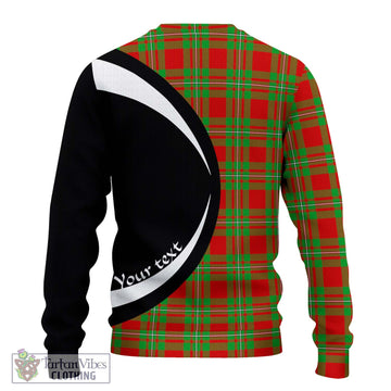 MacGregor Modern Tartan Ugly Sweater with Family Crest Circle Style