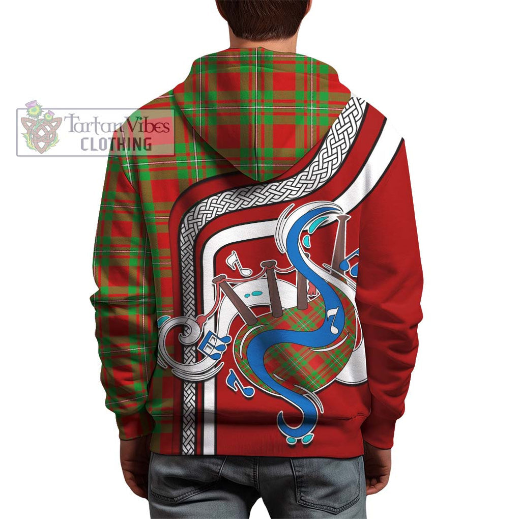 MacGregor Modern Tartan Hoodie with Epic Bagpipe Style - Tartanvibesclothing Shop