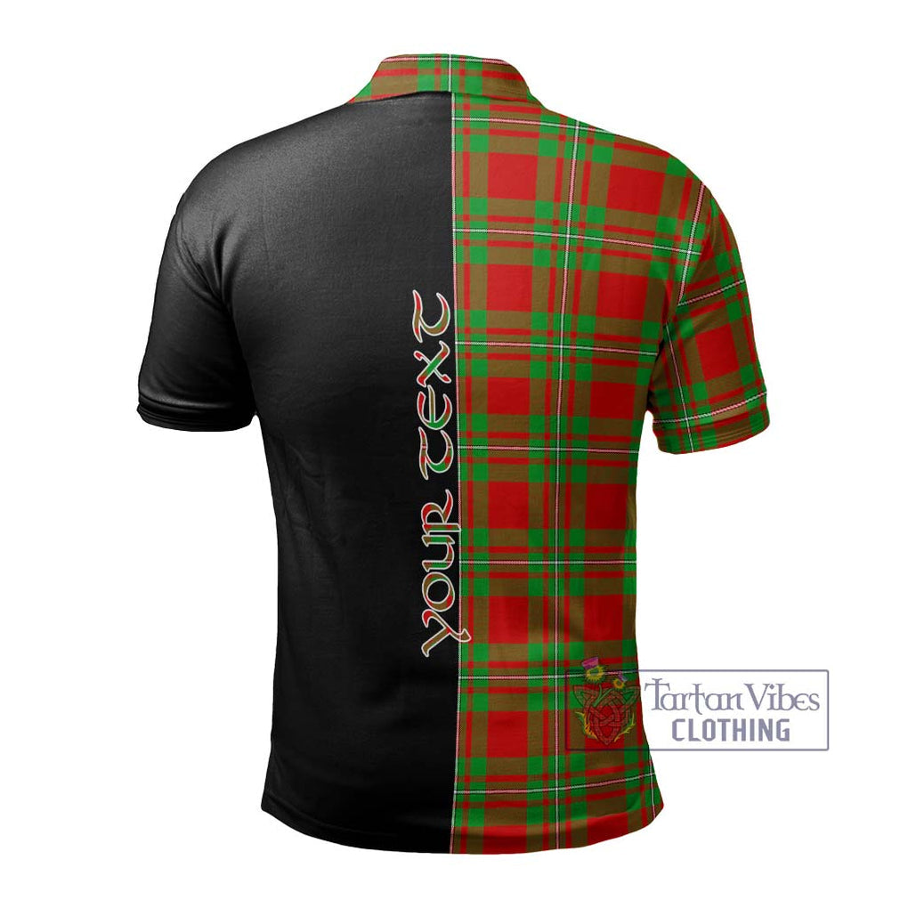 MacGregor Modern Tartan Polo Shirt with Family Crest and Half Of Me Style - Tartanvibesclothing Shop