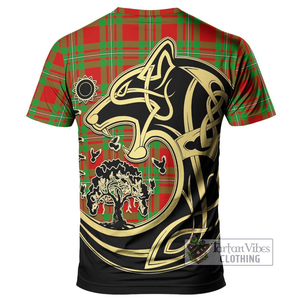 MacGregor Modern Tartan T-Shirt with Family Crest Celtic Wolf Style - Tartan Vibes Clothing