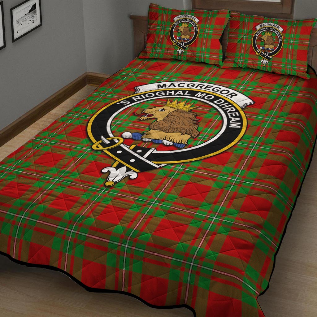 MacGregor Modern Tartan Quilt Bed Set with Family Crest - Tartan Vibes Clothing