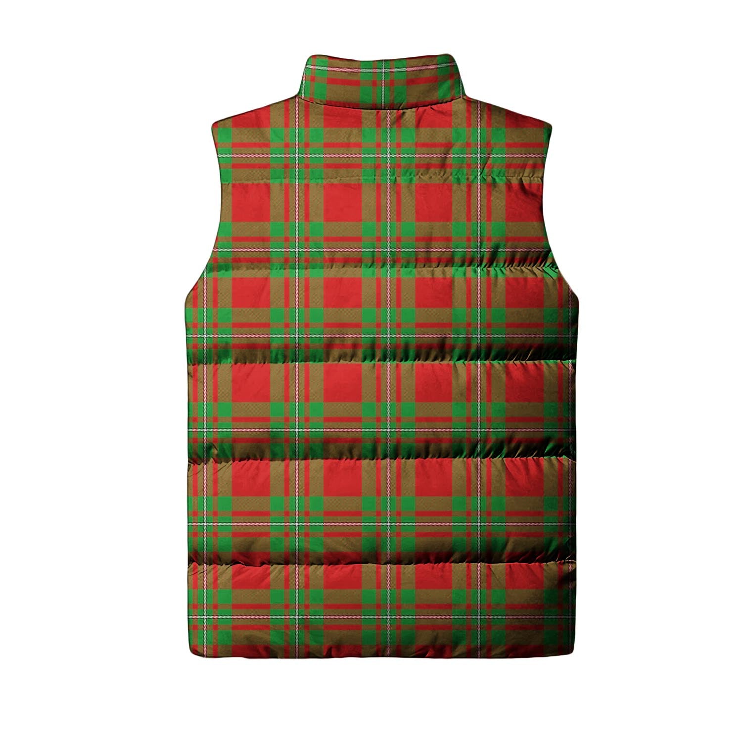 MacGregor Modern Tartan Sleeveless Puffer Jacket with Family Crest - Tartanvibesclothing