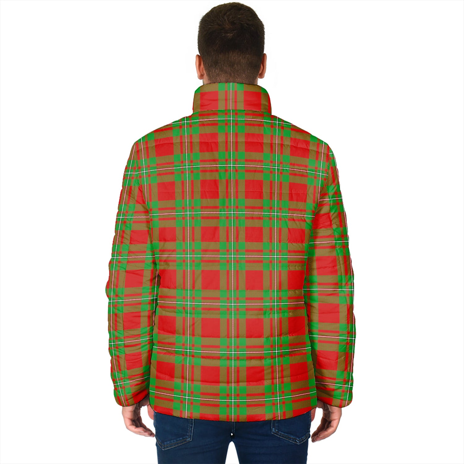 MacGregor Modern Tartan Padded Jacket with Family Crest - Tartan Vibes Clothing