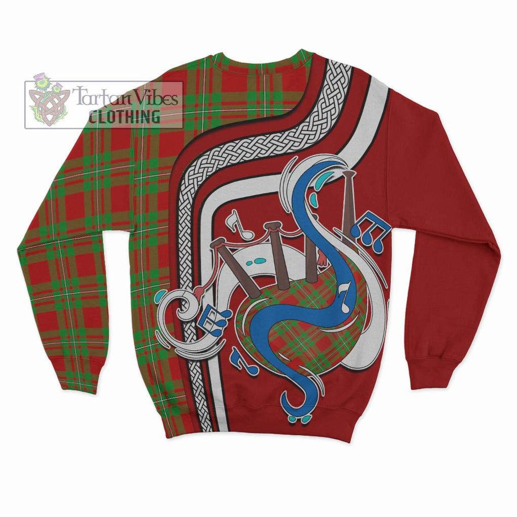 Tartan Vibes Clothing MacGregor Modern Tartan Sweatshirt with Epic Bagpipe Style