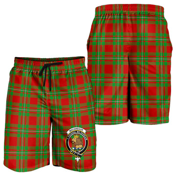 MacGregor Modern Tartan Mens Shorts with Family Crest