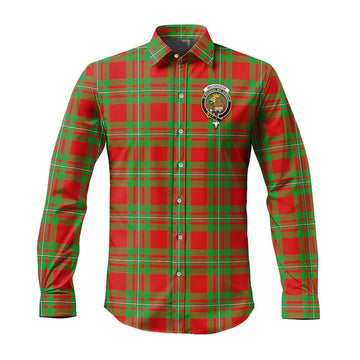 MacGregor Modern Tartan Long Sleeve Button Up Shirt with Family Crest