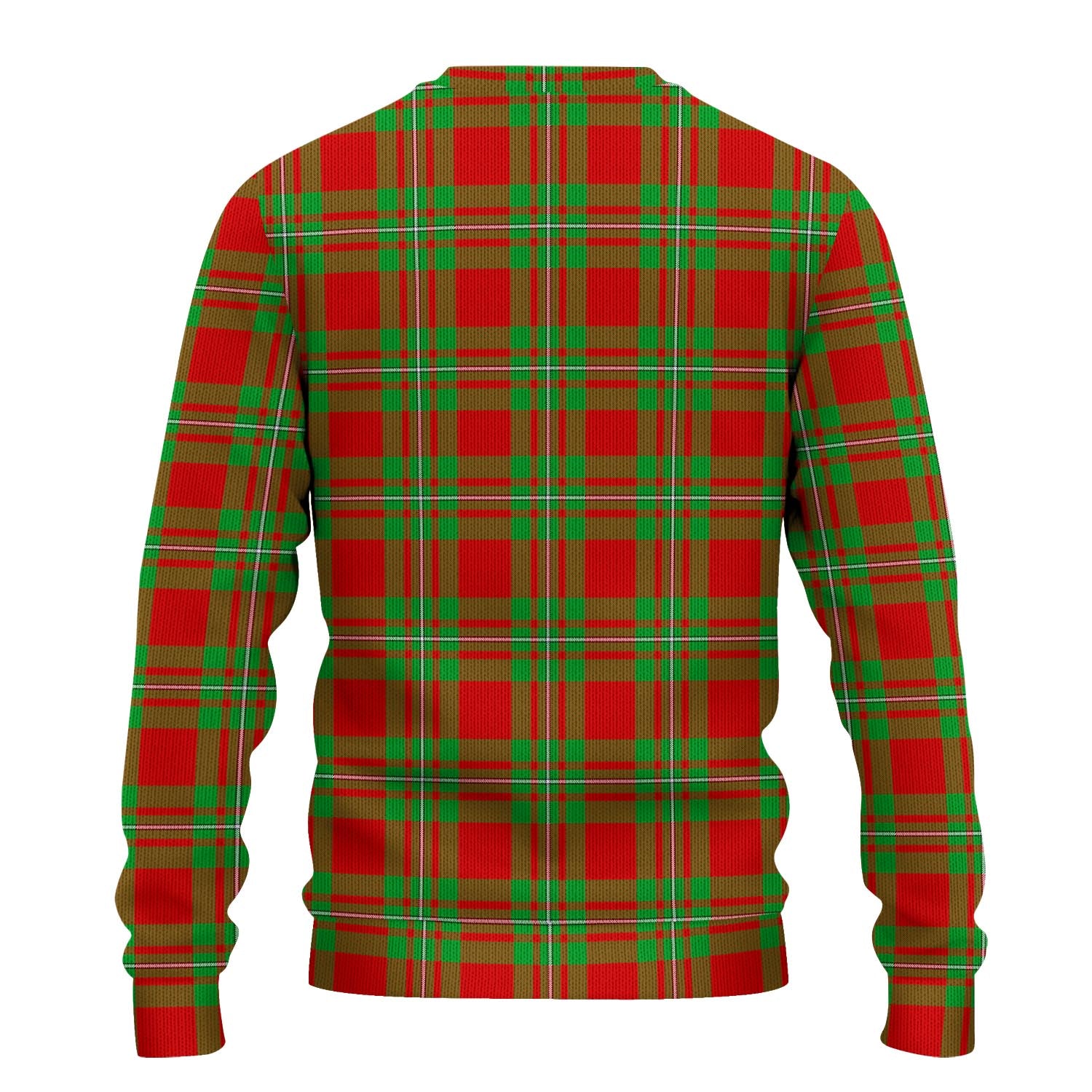 MacGregor Modern Tartan Knitted Sweater with Family Crest - Tartanvibesclothing