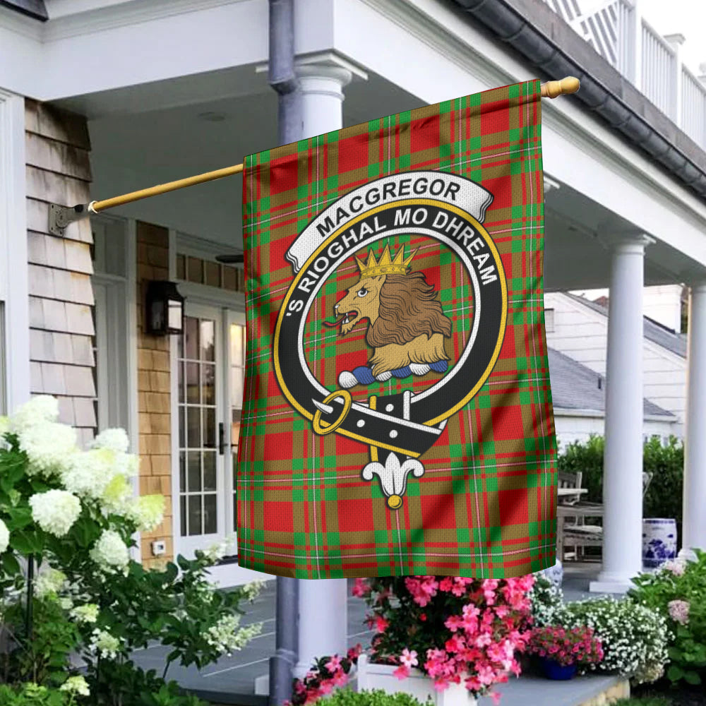 MacGregor Modern Tartan Flag with Family Crest - Tartan Vibes Clothing