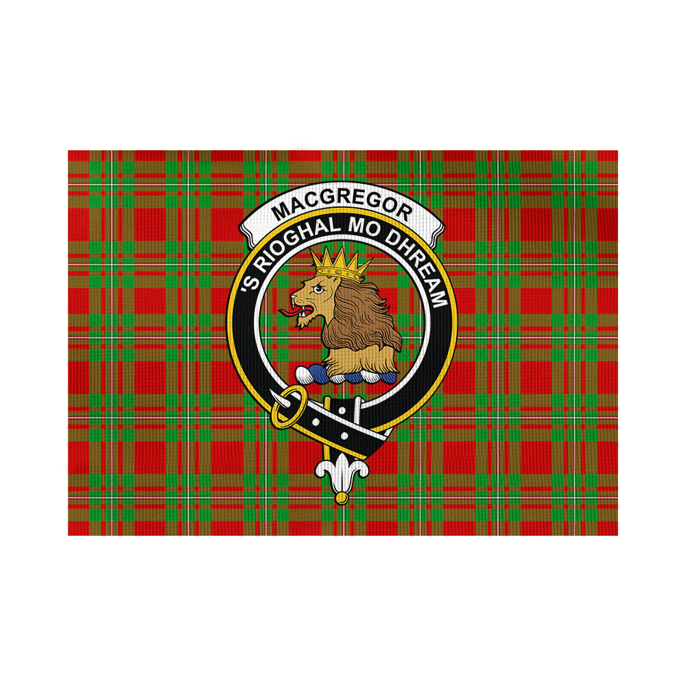 MacGregor Modern Tartan Flag with Family Crest - Tartan Vibes Clothing