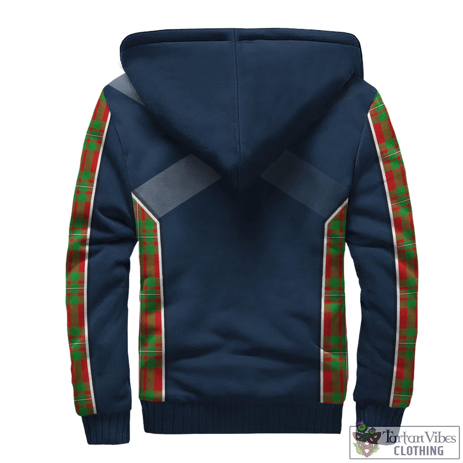 Tartan Vibes Clothing MacGregor Modern Tartan Sherpa Hoodie with Family Crest and Lion Rampant Vibes Sport Style