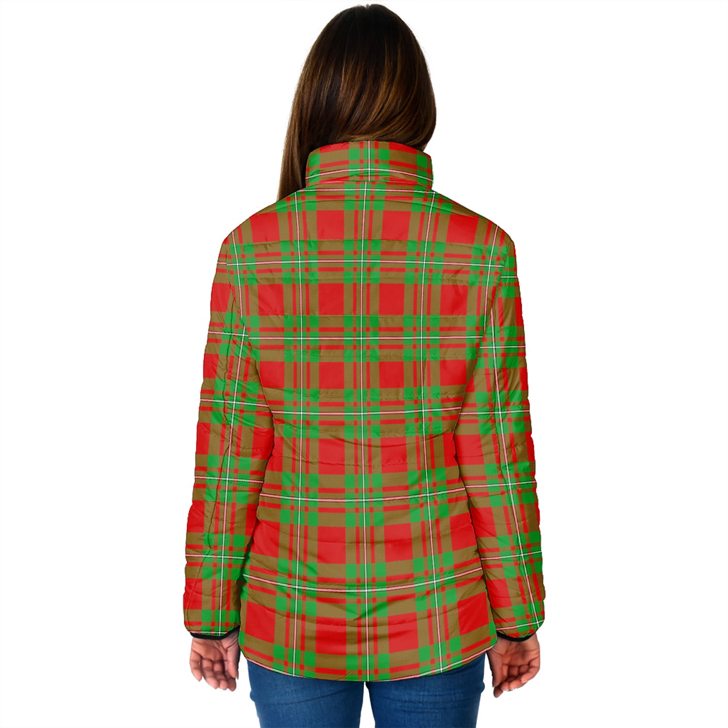 MacGregor Modern Tartan Padded Jacket with Family Crest - Tartan Vibes Clothing