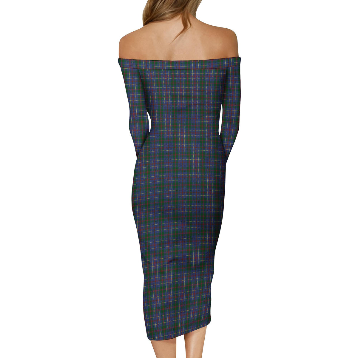 MacHardy (McHardy) Tartan Off Shoulder Lady Dress - Tartan Vibes Clothing