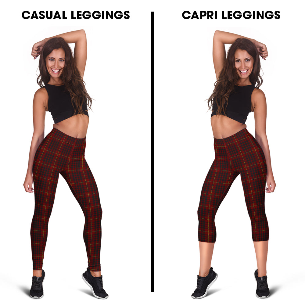 MacIan (McIan) Tartan Womens Leggings Capri Leggings - Tartan Vibes Clothing