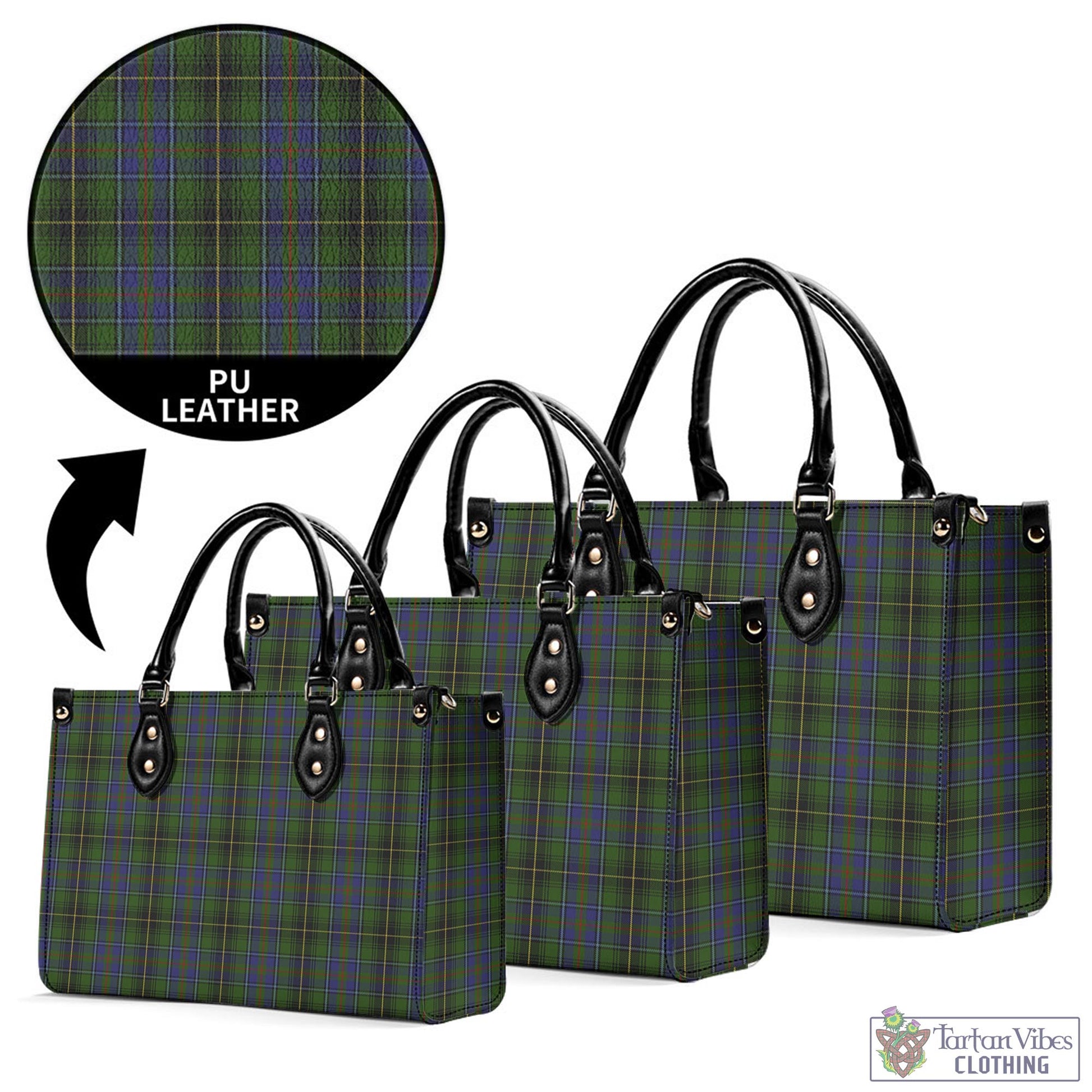 Tartan Vibes Clothing MacInnes Tartan Luxury Leather Handbags