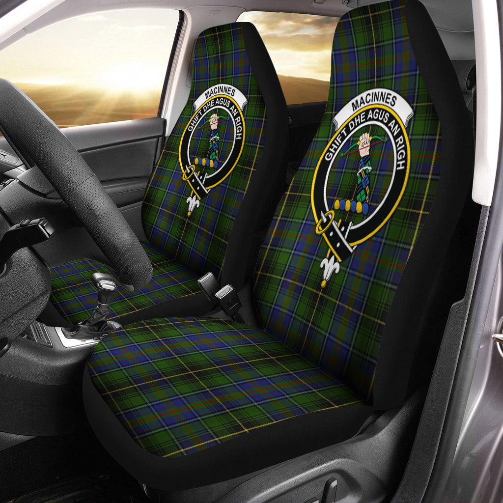 MacInnes Tartan Car Seat Cover with Family Crest One Size - Tartanvibesclothing
