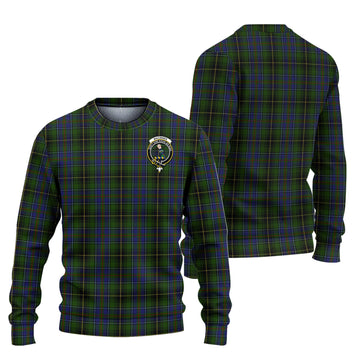 MacInnes Tartan Knitted Sweater with Family Crest