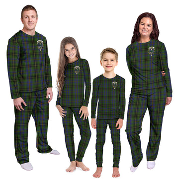 MacInnes Tartan Pajamas Family Set with Family Crest
