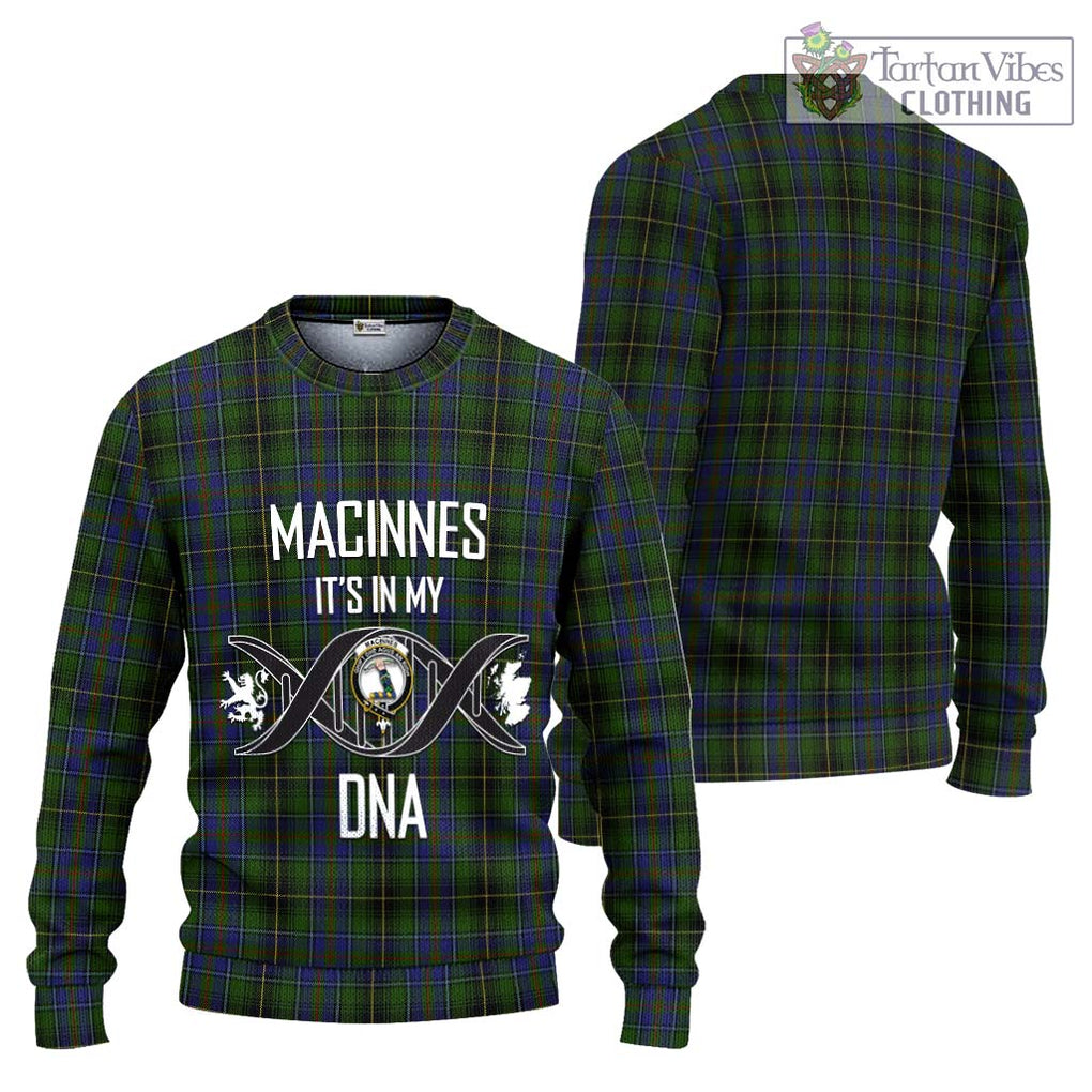 MacInnes (McInnes) Tartan Knitted Sweater with Family Crest DNA In Me Style Unisex - Tartanvibesclothing Shop