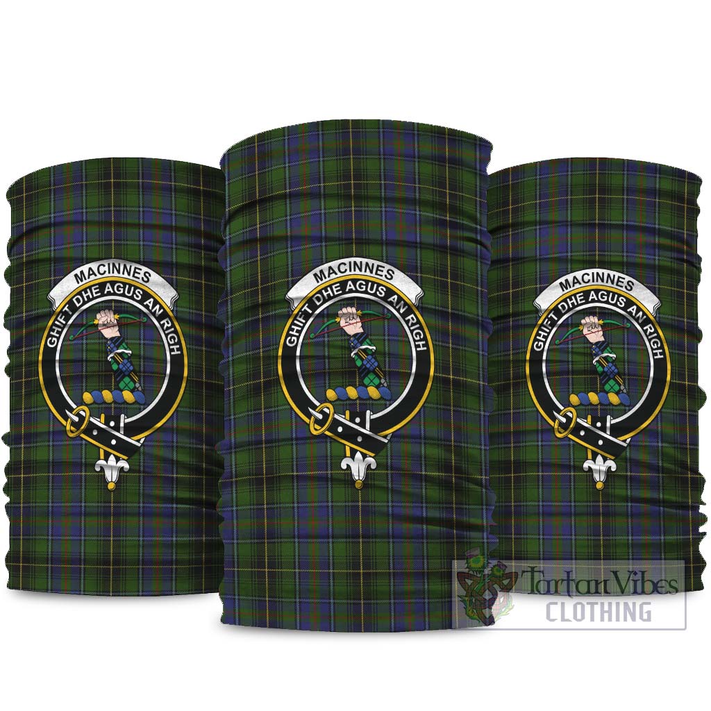 MacInnes Tartan Neck Gaiters, Tartan Bandanas, Tartan Head Band with Family Crest