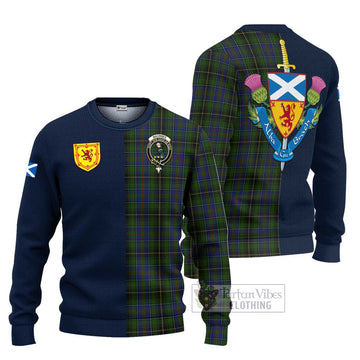 MacInnes (McInnes) Tartan Ugly Sweater with Scottish Lion Royal Arm Half Style