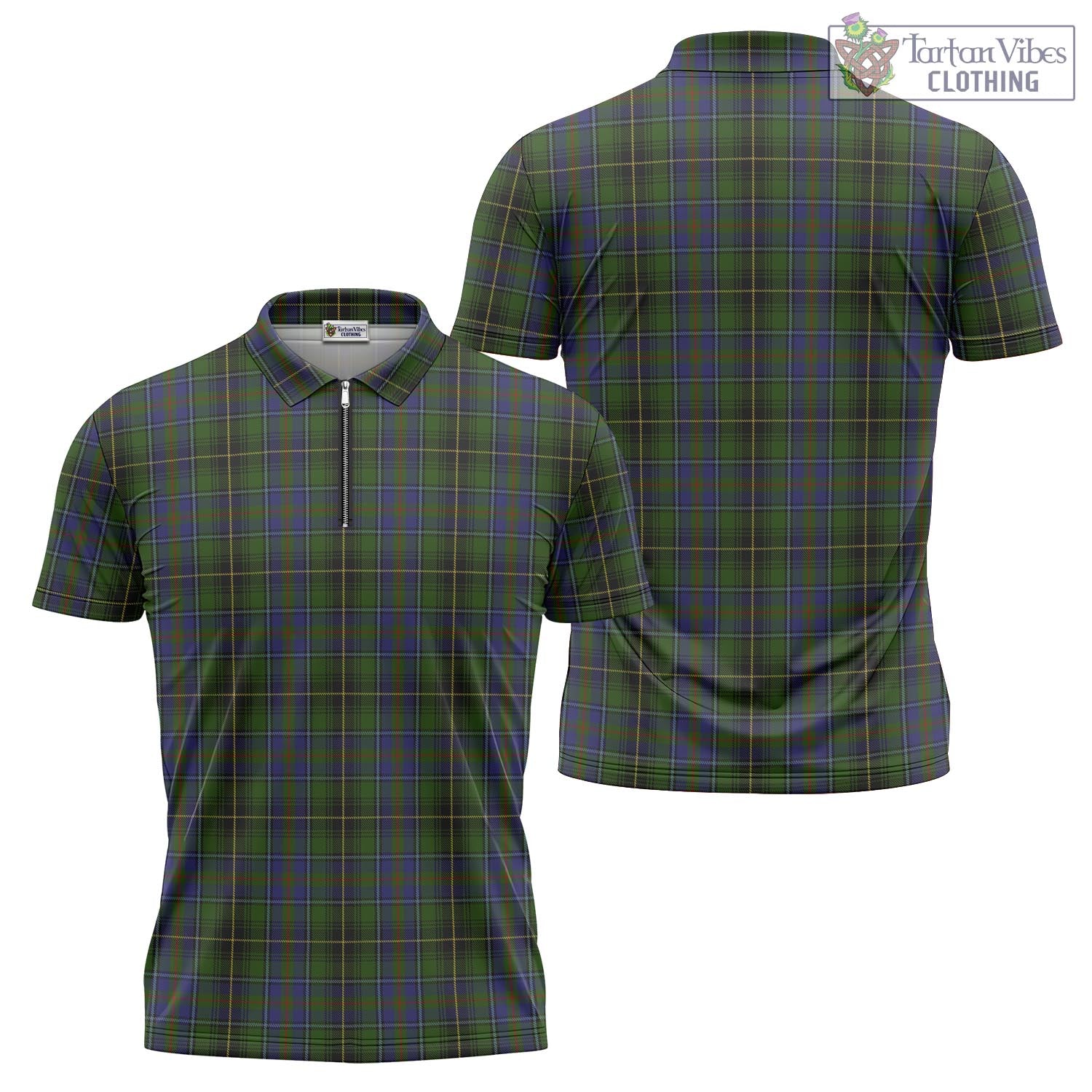 Tartan Vibes Clothing MacInnes Tartan Zipper Polo Shirt