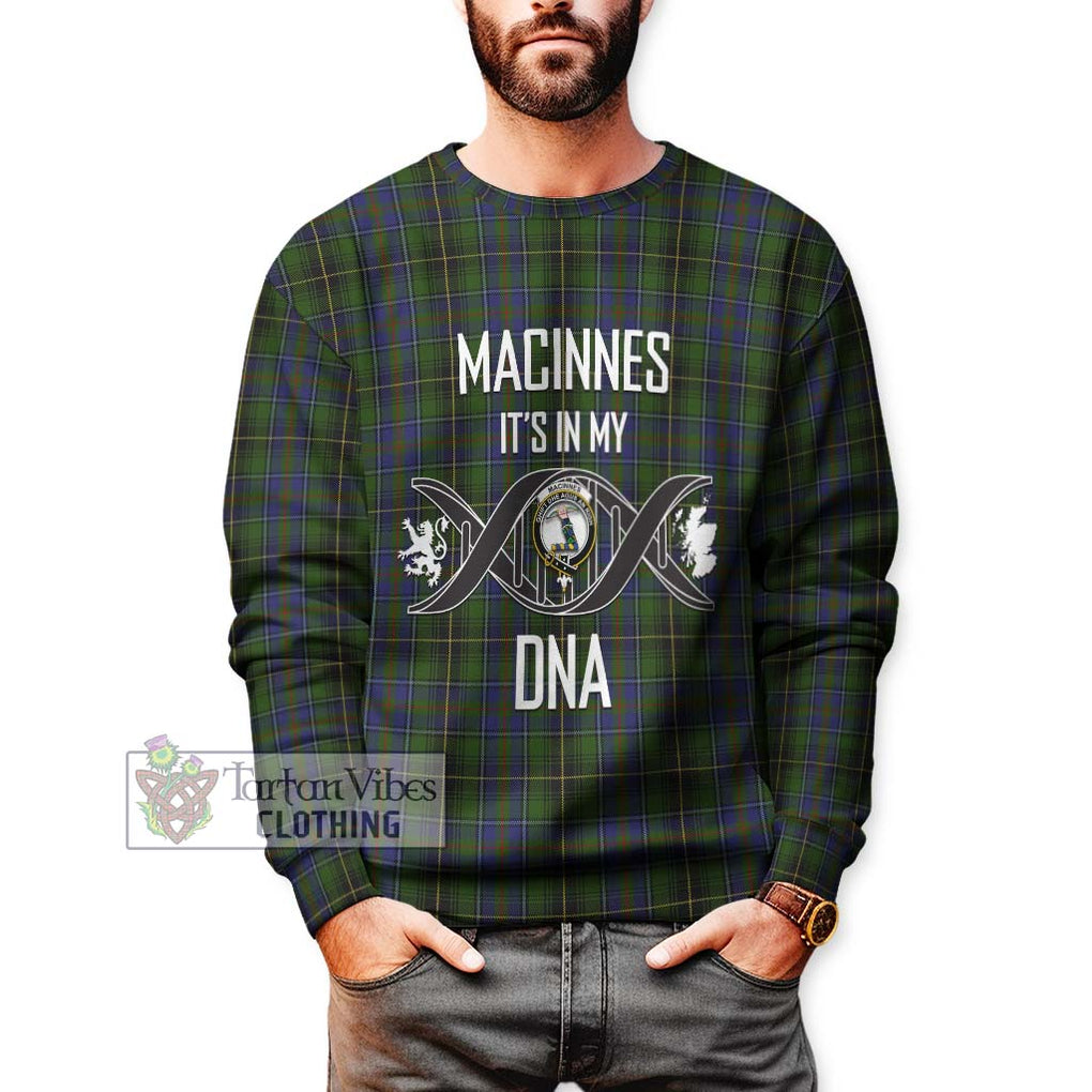 MacInnes (McInnes) Tartan Sweatshirt with Family Crest DNA In Me Style Unisex - Tartanvibesclothing Shop