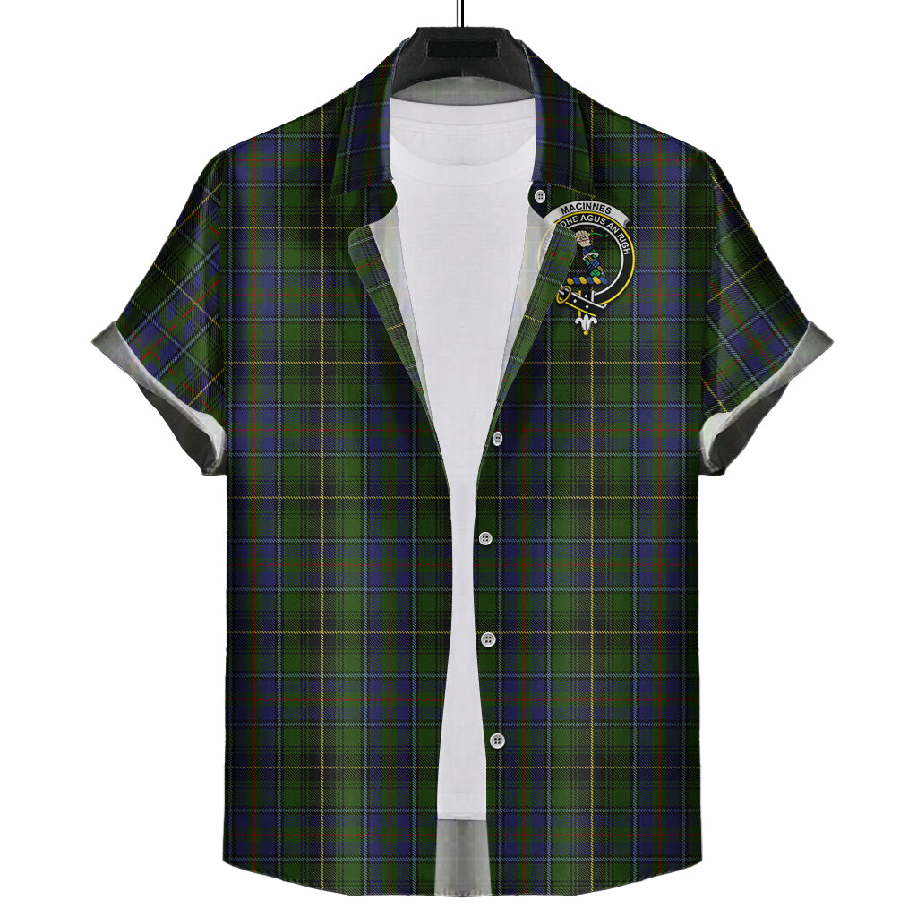 macinnes-tartan-short-sleeve-button-down-shirt-with-family-crest