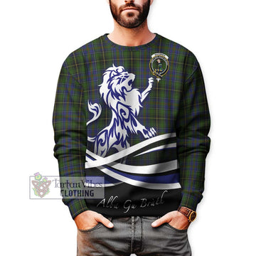 MacInnes (McInnes) Tartan Sweatshirt with Alba Gu Brath Regal Lion Emblem