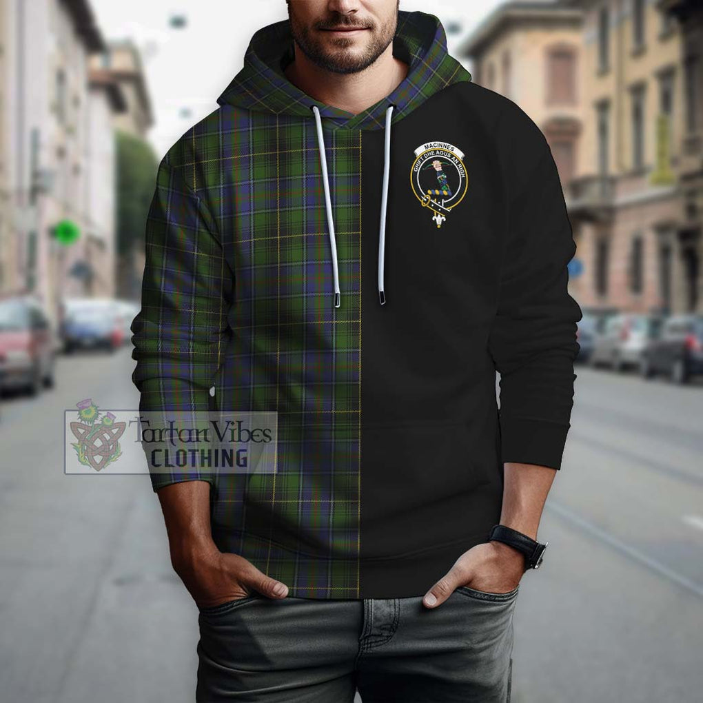 MacInnes (McInnes) Tartan Hoodie with Family Crest and Half Of Me Style Zip Hoodie - Tartanvibesclothing Shop