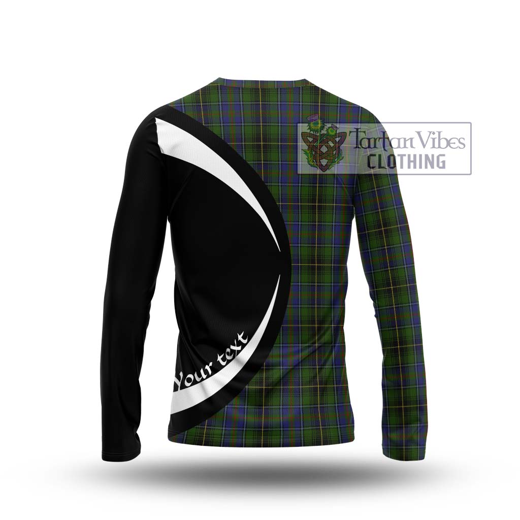 MacInnes (McInnes) Tartan Long Sleeve T-Shirt with Family Crest Circle Style - Tartan Vibes Clothing