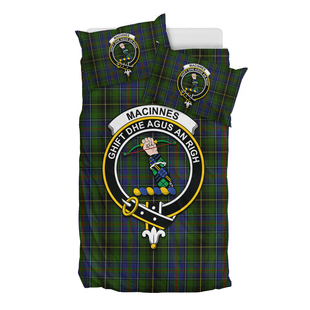 MacInnes (McInnes) Tartan Bedding Set with Family Crest - Tartan Vibes Clothing
