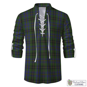 MacInnes Tartan Men's Scottish Traditional Jacobite Ghillie Kilt Shirt