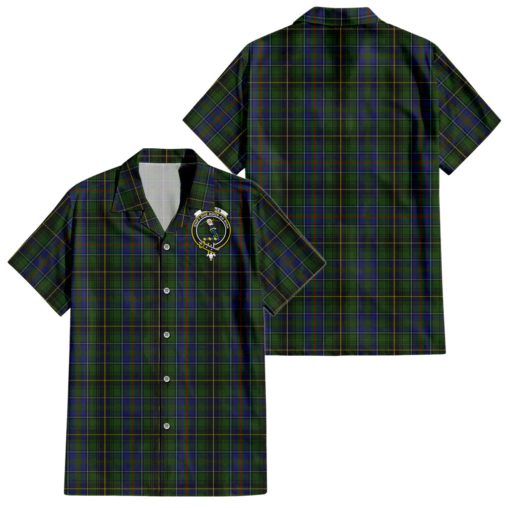 macinnes-tartan-short-sleeve-button-down-shirt-with-family-crest