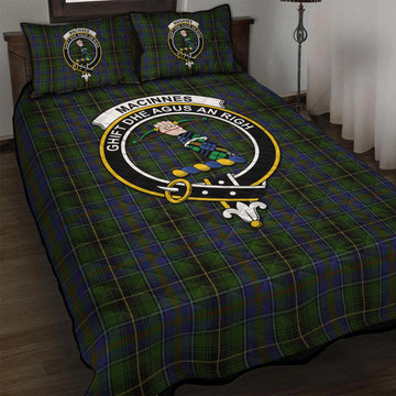 MacInnes Tartan Quilt Bed Set with Family Crest
