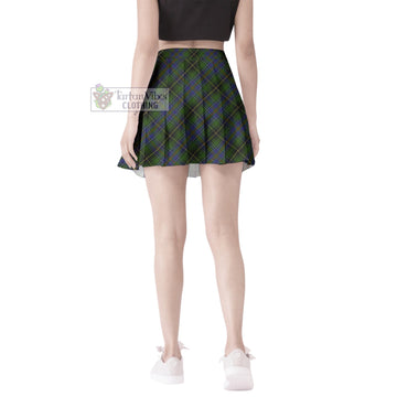 MacInnes (McInnes) Tartan Women's Plated Mini Skirt Cross Style