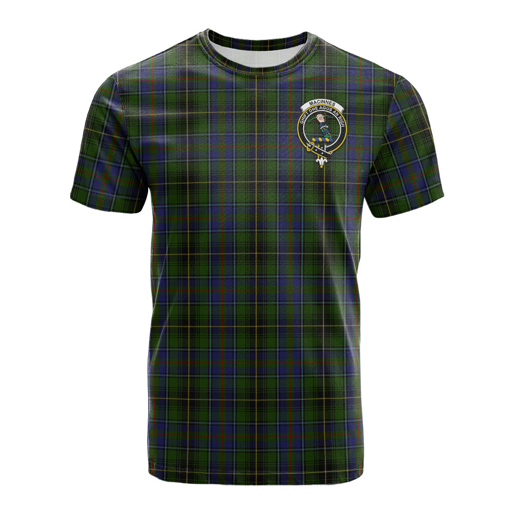 MacInnes (McInnes) Tartan T-Shirt with Family Crest - Tartan Vibes Clothing