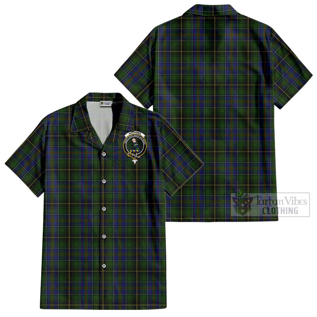 MacInnes (McInnes) Tartan Cotton Hawaiian Shirt with Family Crest Kid - Tartan Vibes Clothing