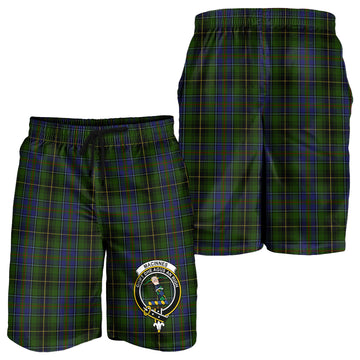 MacInnes (McInnes) Tartan Mens Shorts with Family Crest